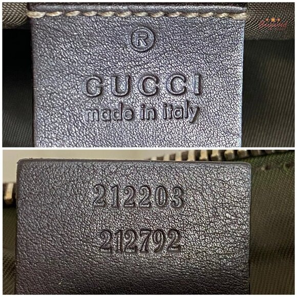 Authentic GUCCI Brown GG Crystal Coated Canvas Wristlet Pochette Bag - 212203 - Picture 10 of 12